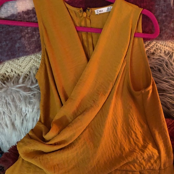 EUC Women’s DEX Gold/Mustard Jumpsuit - Picture 7 of 10